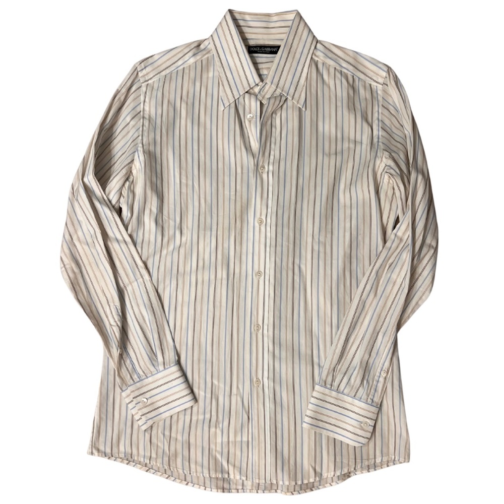 DOLCE & GABBANA Men's Striped Button Down Shirt